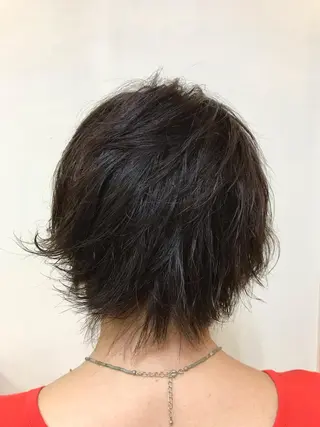 ショート カラー パーマ 横田 尚登のヘアスタイル