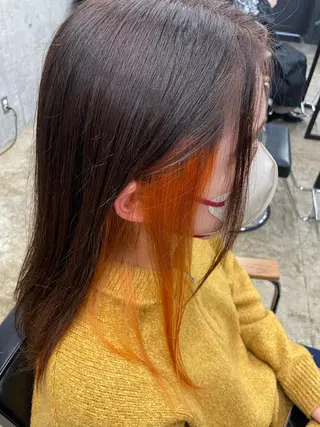 ロング カラー レイヤー/透明感 カラー ☽EMIRIのヘアスタイル