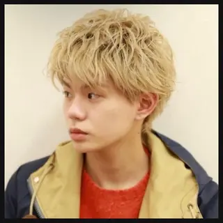 メンズ 黒染め剥がし/ 黒髪卒業ヘア🍑涼介のヘアスタイル