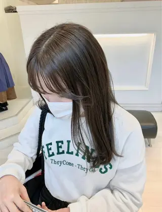 ロング カラー ParveMix🎀 稲垣詞葉のヘアスタイル