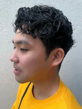 ショート パーマ メンズ パーマ/縮毛矯正 揚村武斗のヘアスタイル