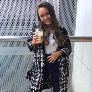 ロング カラー パーマ ヘアアレンジ Device ディバイスのヘアスタイル