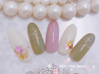 ネイル MiKi Nai池袋 長さだし得意のネイルデザイン