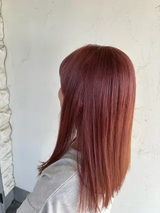 ミディアム あいか🌷韓国ヘア/ 艶髪/ハイトーンのヘアスタイル