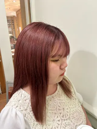 セミロング カラー 三輪 南月のヘアスタイル