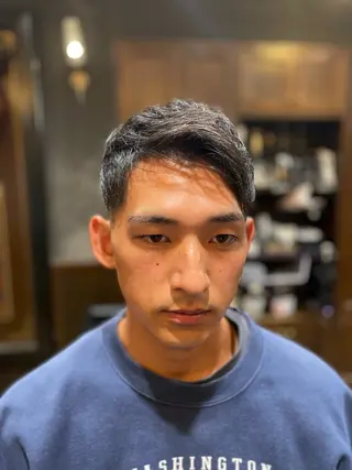 ショート 横浜フェードカット 田嶋勇祐のヘアスタイル