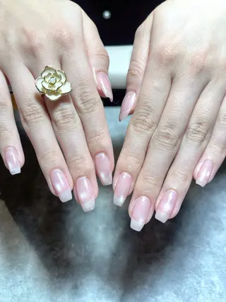 ネイル Kazane長さだし フィルイン持ち込みのネイルデザイン