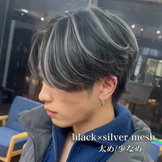 カラー メンズ メンズ/メッシュ ‪‪/セット/aoiのヘアスタイル