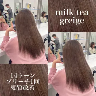 ロング 大人上品🤍透明感 ベージュ🤍REOのヘアスタイル