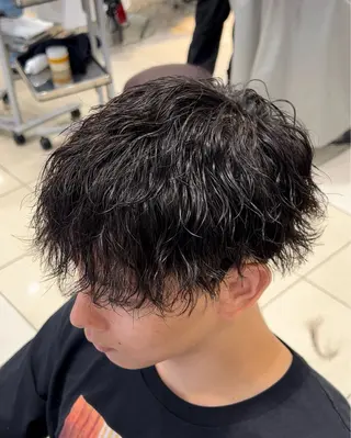 パーマ メンズ メンズ特化/勝田駅/ 佐和駅/鈴木輝瑠/のヘアスタイル