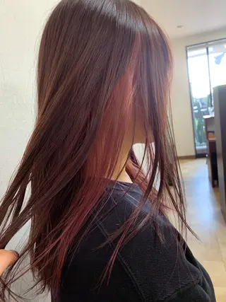 セミロング カラー Noah所属・折下 はるかのヘアスタイル