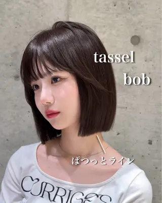 ショート カラー かえ🩶韓国ボブ🎀 透明感カラー🥣のヘアスタイル