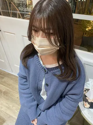 ロング カラー 韓国×髪質改善カラー 💎hinaのヘアスタイル