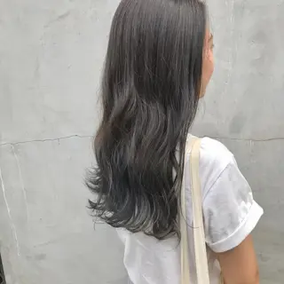 ミディアム カラー ヤスドミ ケイスケのヘアスタイル