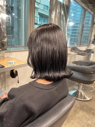 ミディアム カラー ベージュカラー💖 やすひろのヘアスタイル