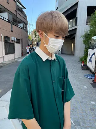 ショート カラー パーマ/透明感カラー /ボブ/吉田一生のヘアスタイル