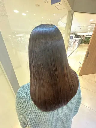 セミロング パーマ 縮毛矯正/髪質改善/ 艶髪ササキナツミのヘアスタイル