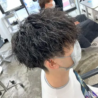 ショート パーマ メンズ メンズ特化美容師/ 藤戸 椋のヘアスタイル