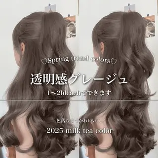 ロング カラー 淡色/ワンホンヘア 🤍MINORIのヘアスタイル
