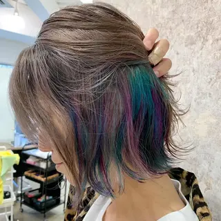 カラー Ripps長居所属・メテオ ／ヘアカラー 西川菜実のヘアスタイル