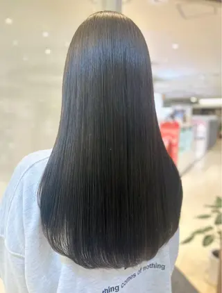 ロング パーマ 艶質改善/縮毛矯正 ササキナツミのヘアスタイル