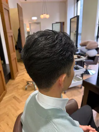 ショート メンズ 溝口 槙里也のヘアスタイル