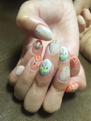 ネイル ツメトマツゲ .のネイルデザイン