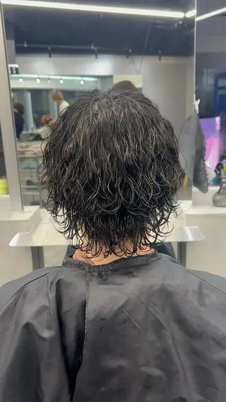 パーマ メンズ 藤平海音/fifth PARKのヘアスタイル