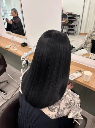 セミロング カラー ️ブリーチなし透明感 /アレンジ🎀こゆきのヘアスタイル