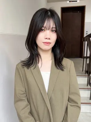 ミディアム カラー 樫原裕二 /柔らかいカラーのヘアスタイル