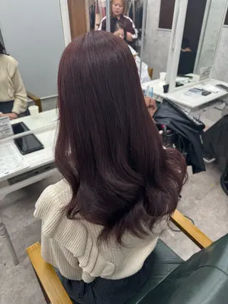 ロング カラー JUNSHIN🦋 ヘアセット／カラーのヘアスタイル