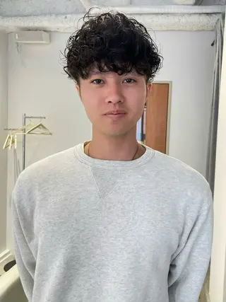 パーマ メンズ YinYang所属・川﨑 章弘のヘアスタイル