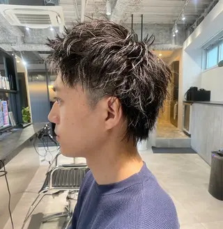 ショート メンズ メンズパーマ/メンズ カット/伊藤　げんのヘアスタイル