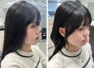 セミロング 小顔顔周り/ショート 吉田ジョウのヘアスタイル