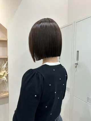 ミディアム カラー 🐈ブリーチ/ベージ ュ/ボブmiyu🐈のヘアスタイル