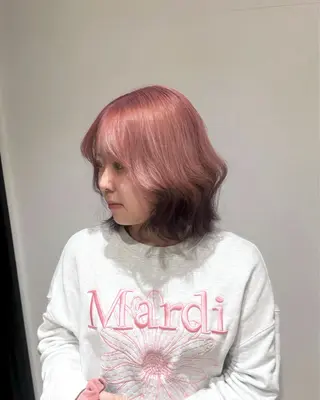 ショート カラー SALOWIN 原宿 IL Salice所属・MIMI🌻໋᳝݊ 個性派カラー⑅ ⸝꙳のヘアスタイル