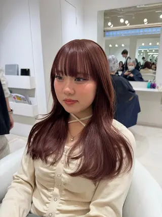 セミロング カラー ParveMix 🩶🫧入江 香名のヘアスタイル