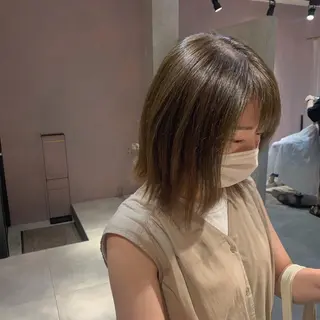 ミディアム カラー SALOWIN京都河原町suite店所属・うる艶カラー／ 髪質改善／arisaのヘアスタイル