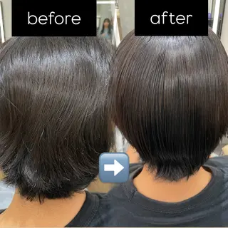 ショート ボブ/縮毛矯正/美髪 髪質改善/大和田拓夢のヘアスタイル
