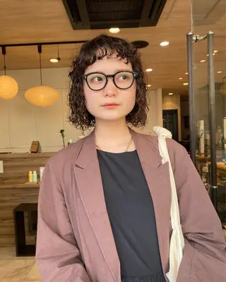 ショート パーマ パーマ指名No1 /namiのヘアスタイル