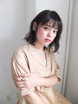 ミディアム パーマ めざわ ゆうきのヘアスタイル