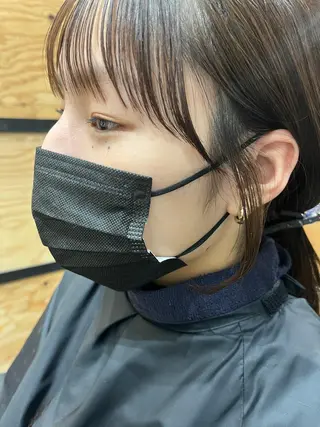 ミディアム カラー パーマ ヘアアレンジ メンズ キッズ ネイル マツエク・マツパ アイブロウ times salon名駅所属・久木原 ゆりのヘアスタイル