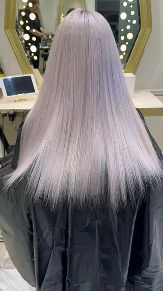 ロング まとまる ボブ矯正のヘアスタイル