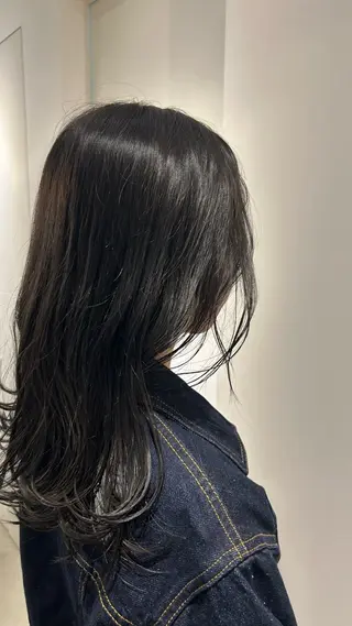 セミロング カラー 💖竹島 遥楓💖のヘアスタイル