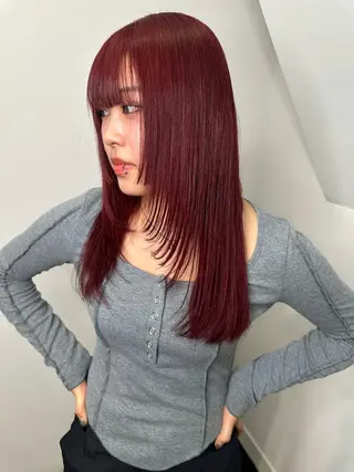 セミロング カラー ワンホンヘア ケラチン/Kaitoのヘアスタイル