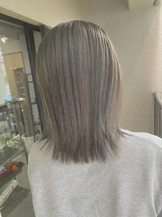 ミディアム カラー 髪質改善/レイヤー カット手塚奨のヘアスタイル