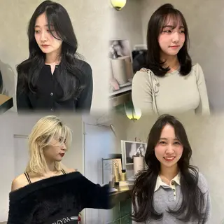 カラー 艶カラー レイヤーカット　ゆめのヘアスタイル