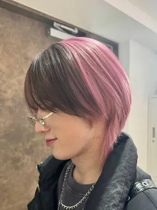 カラー 《ブリーチ/赤み消し /髪質改善》若松良樹のヘアスタイル