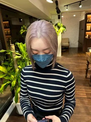 ミディアム カラー ワンホンヘア ケラチン/Kaitoのヘアスタイル