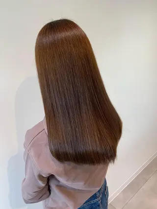 ロング カラー 小島嵩人 縮毛矯正 髪質改善のヘアスタイル